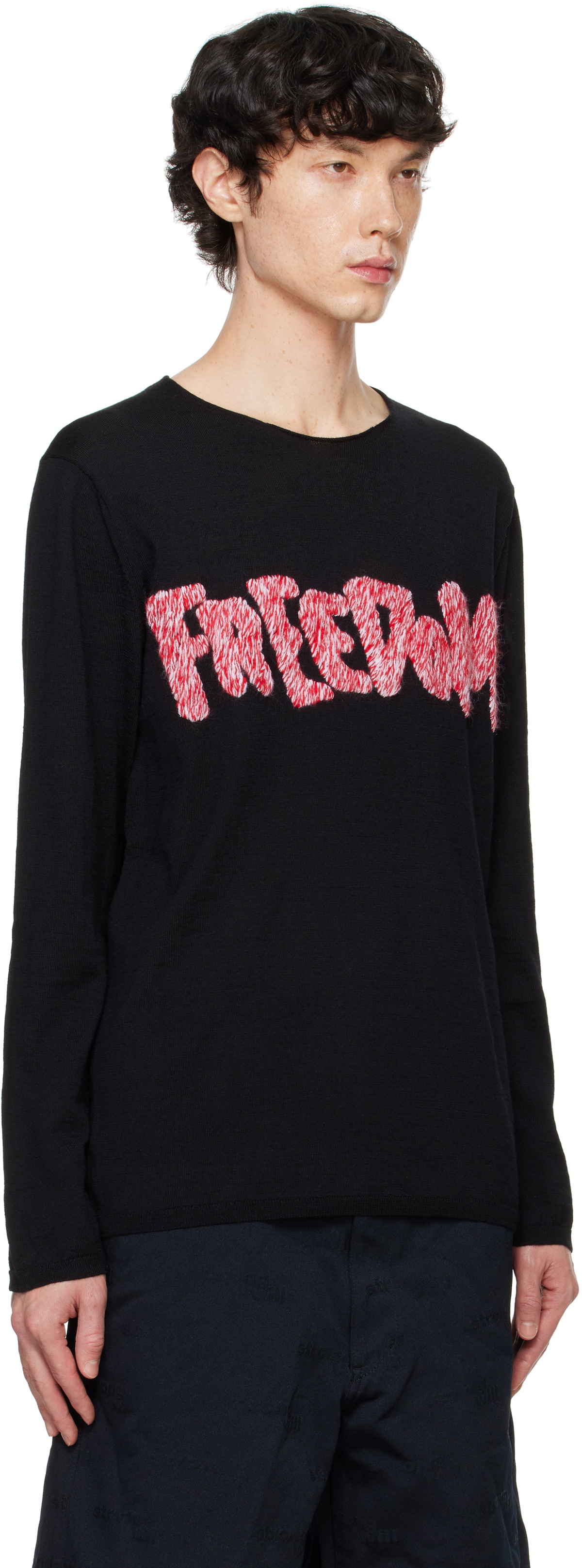 Comme des Garçons Shirt Black 'Freedom' Sweater