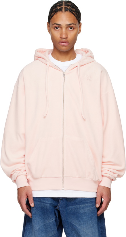 Photo: ABRA Pink Oversize Zipped Hoodie