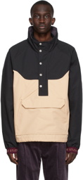 Acne Studios Beige & Black Casual Anorak Jacket