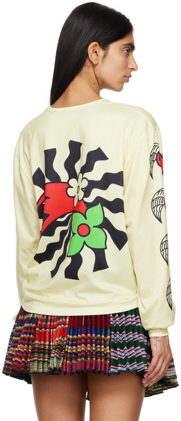 Chopova Lowena Off-white Lady In Love Long Sleeve T-shirt