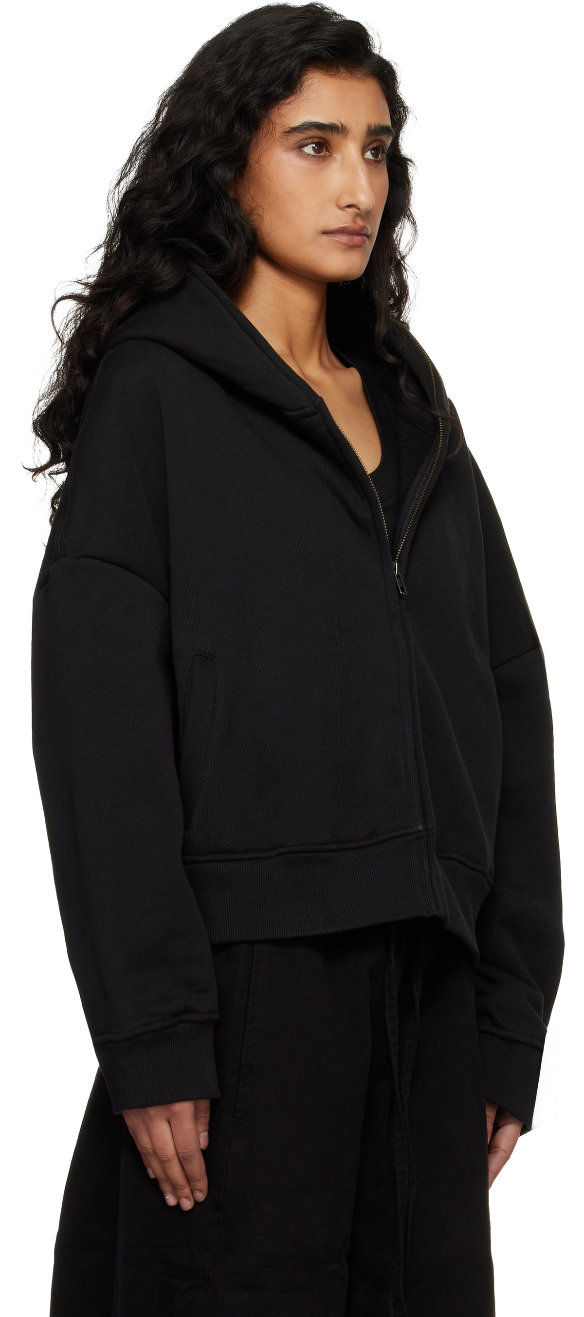 Entire Studios Black Eternal Zip Hoodie
