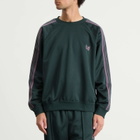 Needles Men's Poly Smooth Crew Neck Sweatshirt in Green