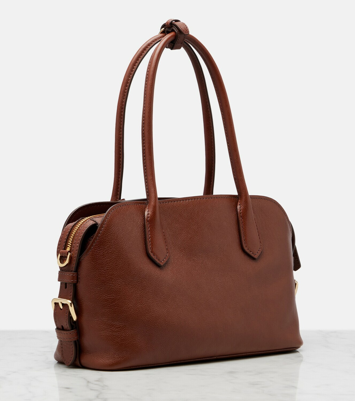 Prada Prada Signet Medium leather bowling bag
