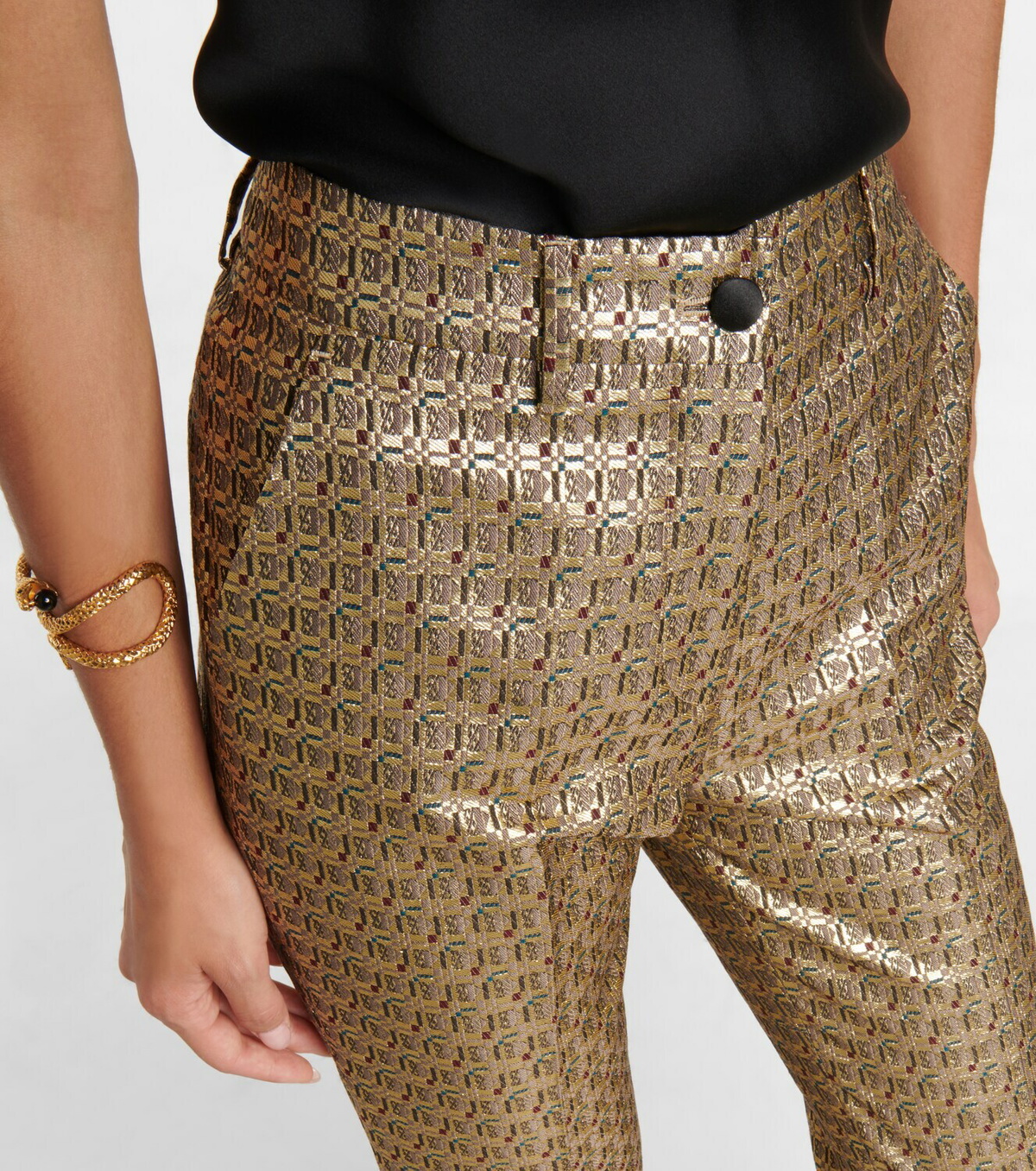【送料&関税込】Etro Cropped Pants ETRO Cropped Wool Trousers | Green | FARFETCH JO
