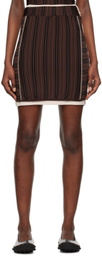 SUNNEI Brown Doppia Mini Skirt