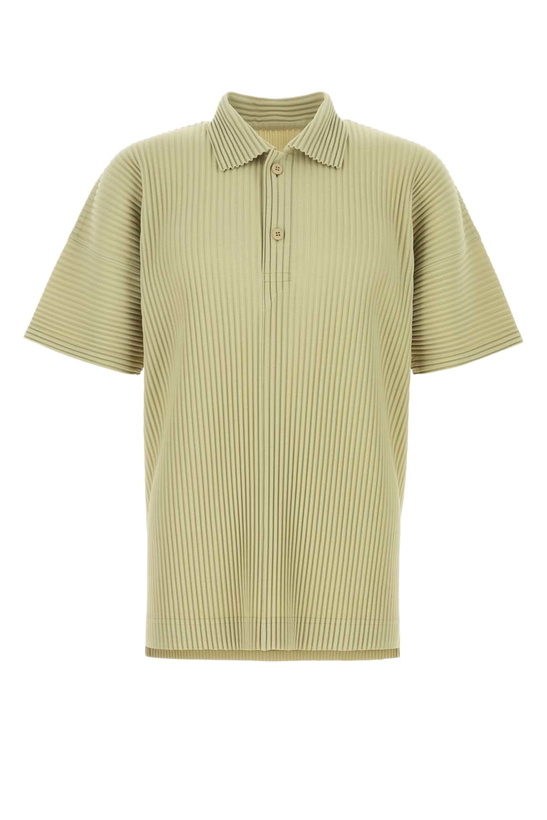 Photo: Homme Plissé Issey Miyake Pistachio Green Polyester Polo Shirt
