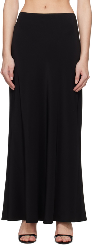 Photo: Matteau Black Bias Elastic Maxi Skirt