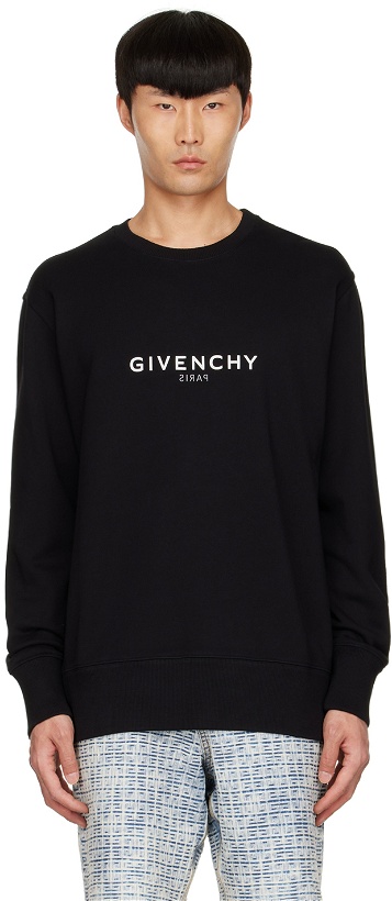 Photo: Givenchy Black Cotton Sweatshirt