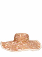 ZIMMERMANN - Floppy Printed Linen Hat