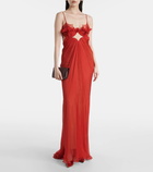 Maria Lucia Hohan Ariadne ruffled open-back gown