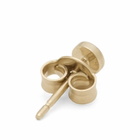 Miansai Men's Osiris Stud Earring in Polished Gold 