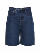 TOTEME - Classic Denim Cotton Shorts