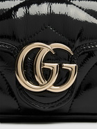 GUCCI Super Mini Gg Marmont Patent Leather Bag