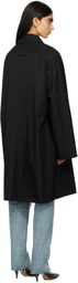 Fear of God Black Nylon Wool Car Coat