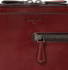 Berluti - Au Grand Jour Polished-Leather Pouch - Red