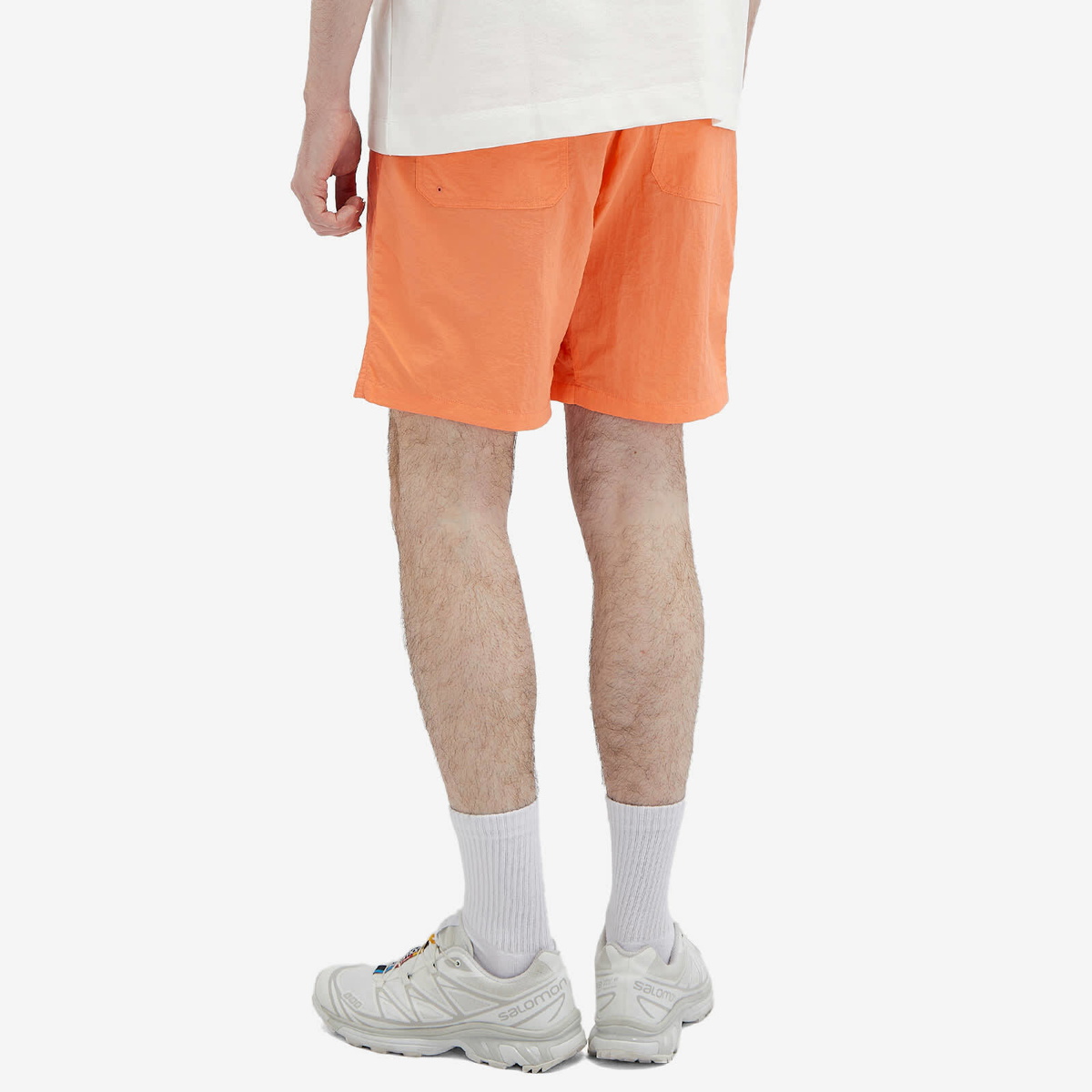 Nanga Men's Nylon Tusser Easy Shorts in S Orange