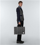 Thom Browne Striped wool-blend tote bag