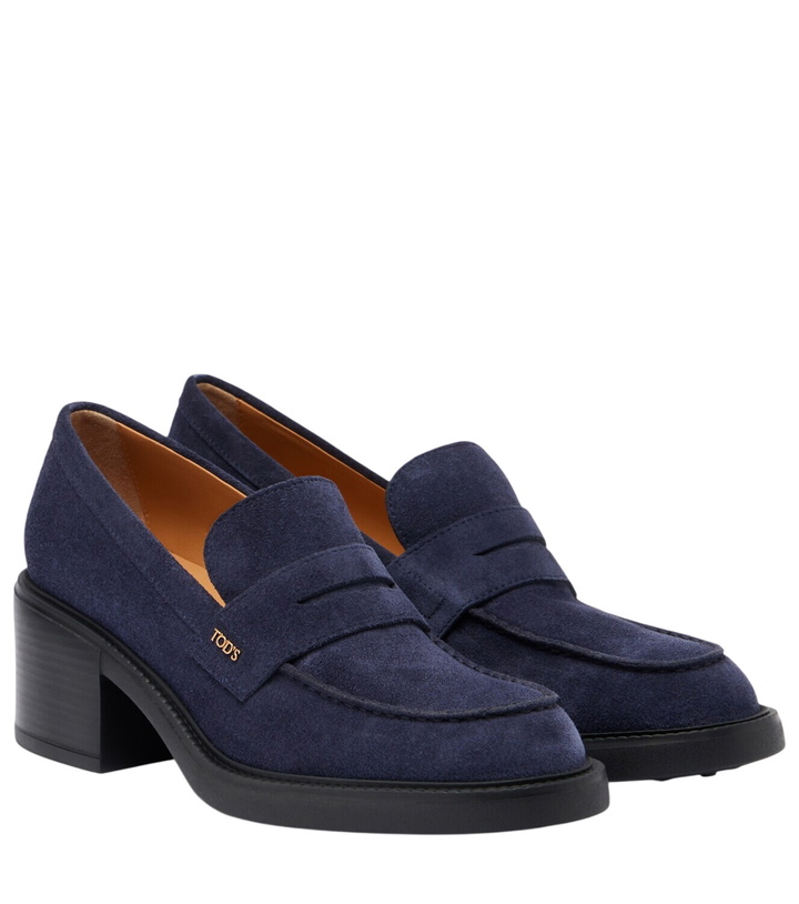 Photo: Tod's Suede loafer pumps