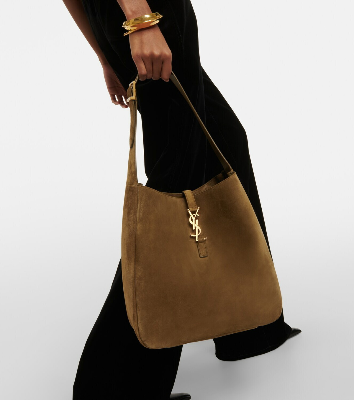 Large suede outlet tote