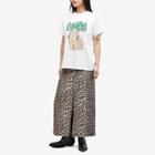 GANNI Women's Bunny T-Shirt in Bright White