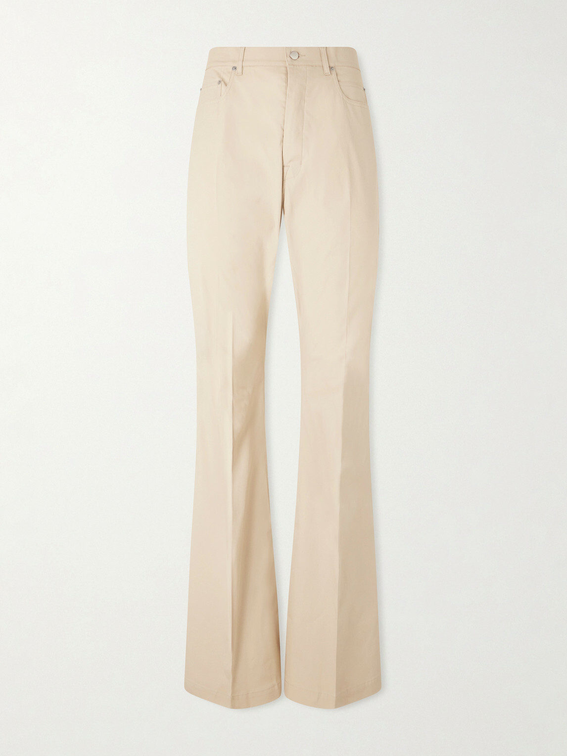 Rick Owens - Bolan Bootcut Organic Cotton-Blend Trousers - Neutrals