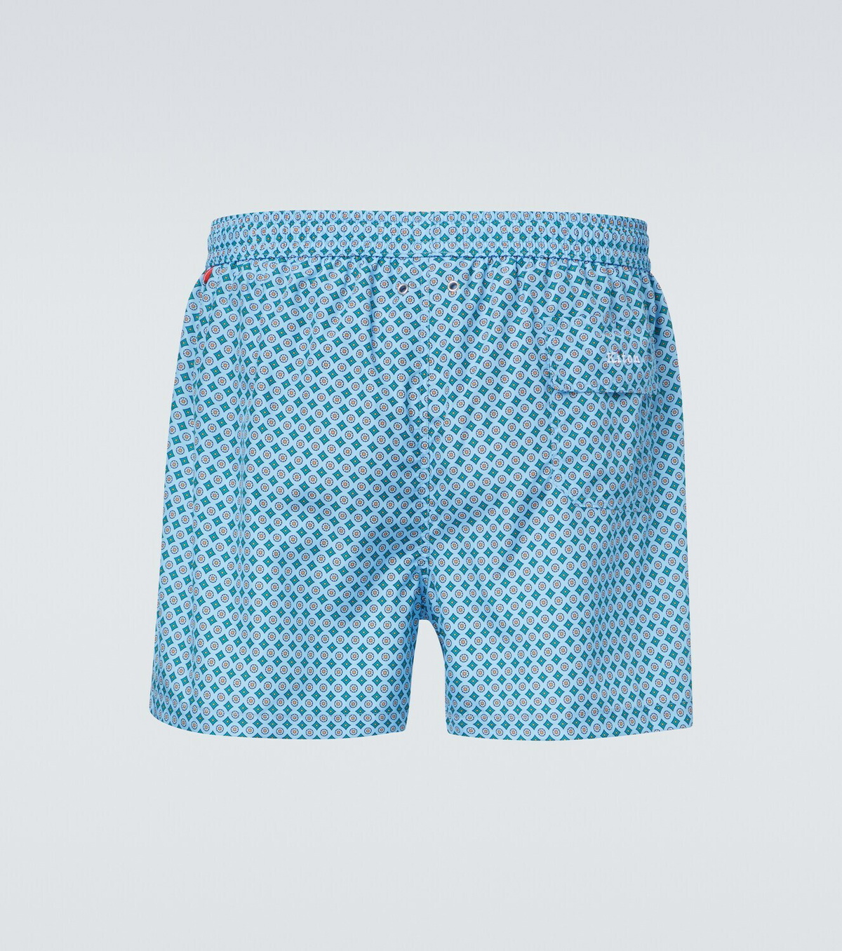 Kiton Logo printed swim trunks