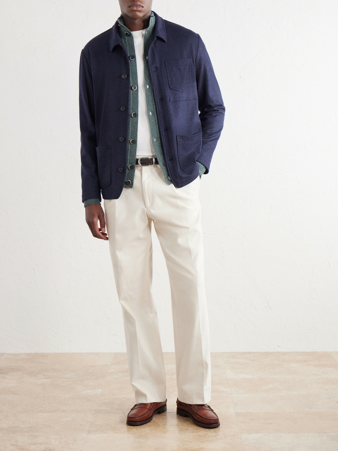 Altea - Pablo Cashmere Overshirt - Blue