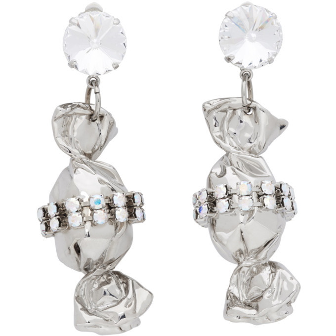 Photo: Safsafu SSENSE Exclusive Silver Candy Crystal Clip-On Earring