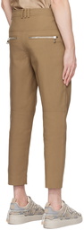 Balmain Taupe Paneled Trousers