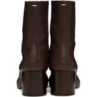 Maison Margiela Burgundy Tabi Ankle Boots