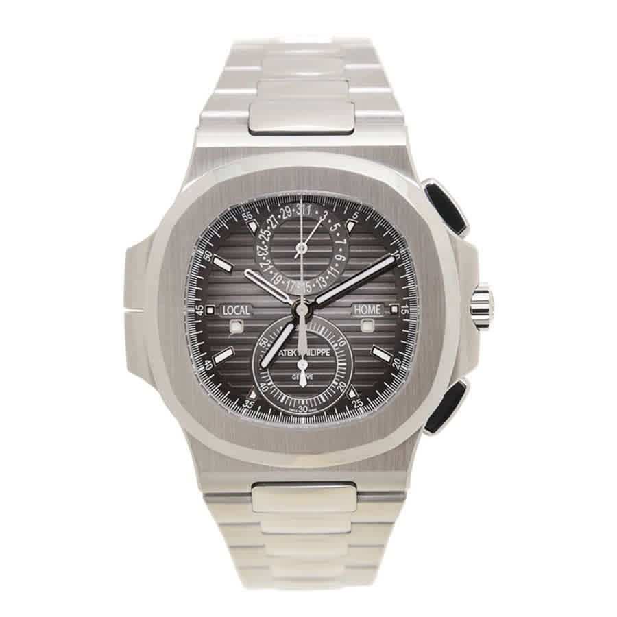 Patek Philippe Nautilus Travel Time Chronograph Stainless Steel Automatic Mens Watch 5990-1A-001