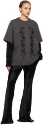 Song for the Mute Black Flared Trousers