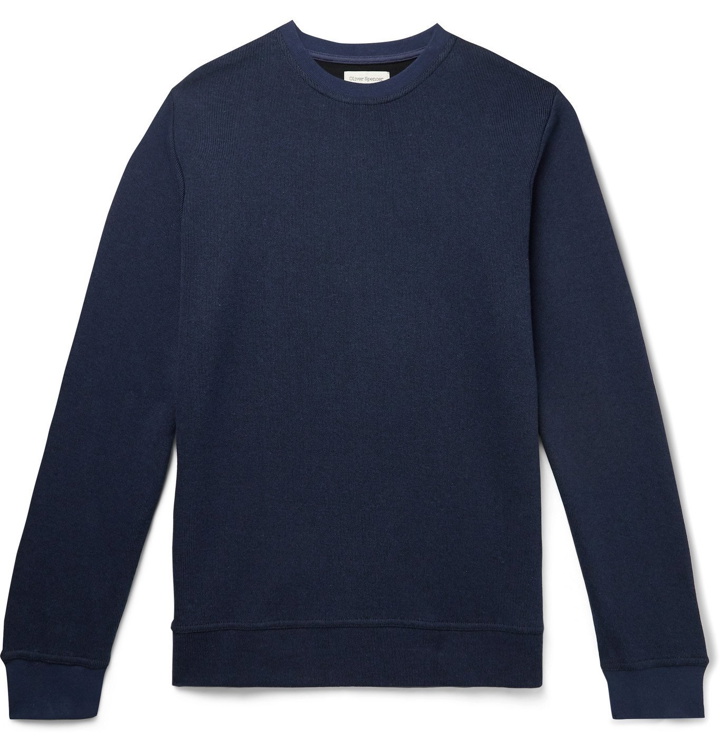 Photo: Oliver Spencer Loungewear - House Cotton-Jersey Sweatshirt - Blue