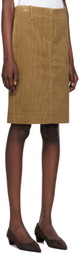 Nothing Written Beige H-Line Midi Skirt