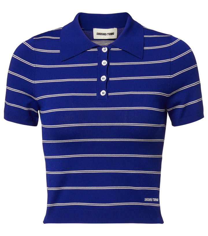 Photo: Shushu/Tong Striped polo shirt