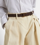 Tod's T Timeless braided suede belt