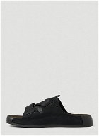 Stone Island Shadow Project - Tape Sandals in Black