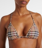 Burberry Burberry Check triangle bikini