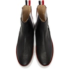 Thom Browne Black Trainer Chelsea Boots