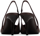 Paris Texas Brown Lidia Slingback 70 Heels