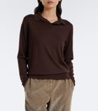 The Row Pauli wool and silk polo sweater