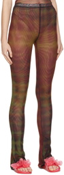 PRISCAVera Multicolor Pixel Mesh Fitted Pants