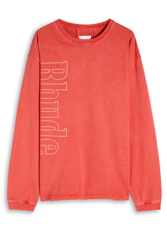 Photo: Rhude Logo Cotton top Red