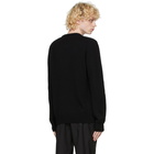 Dolce and Gabbana Black Cashmere and Wool DNA Sweater