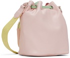 Stella McCartney Kids Pink Faux-Leather Stars Bucket Bag