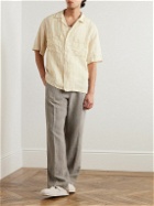 Barena - Camp-Collar Checked Linen-Blend Shirt - Neutrals