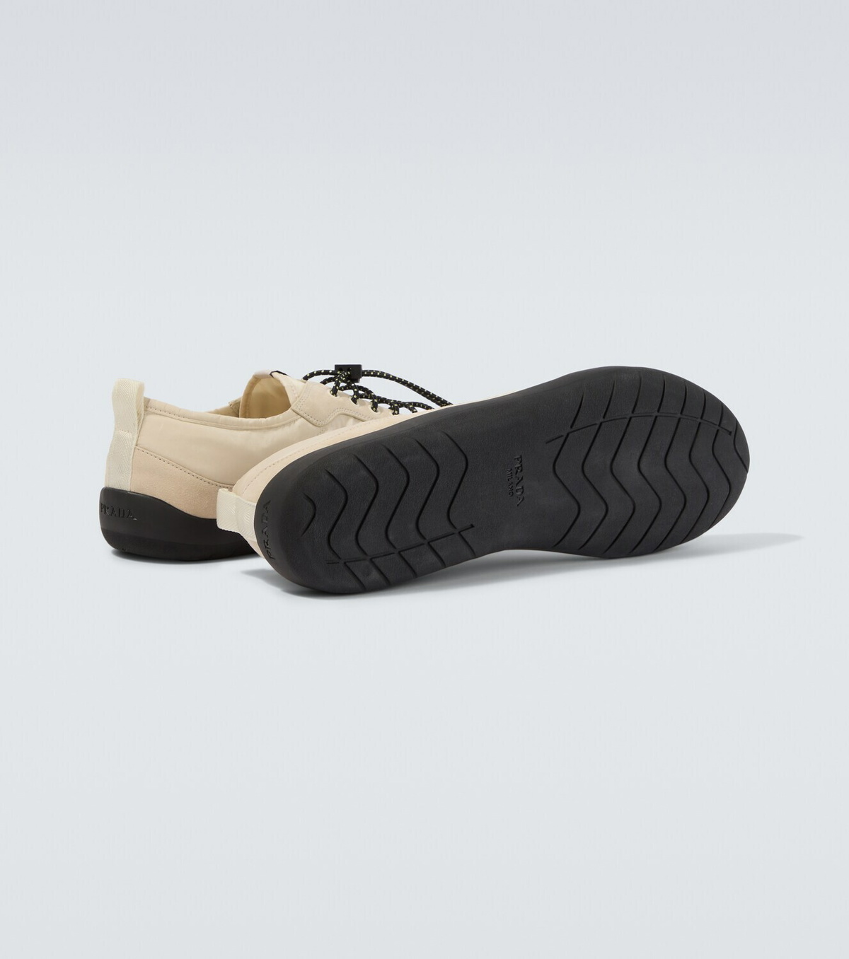 Prada Speedrock Re-Nylon and suede sneakers