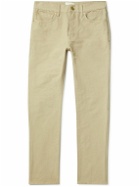 Sid Mashburn - Slim-Fit Garment-Dyed Cotton-Canvas Trousers - Neutrals