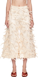 SUPER YAYA Off-White Tatiana Trousers
