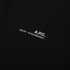 A.P.C. Men's Item Logo T-Shirt in Black